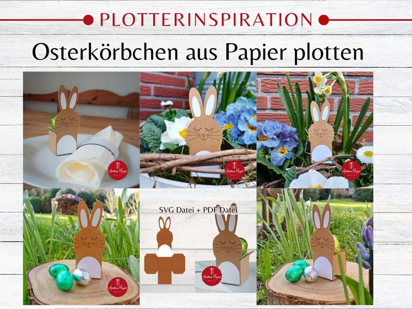 DIY Osterhasen-Körbchen: Bastelspaß mit dem Plotter