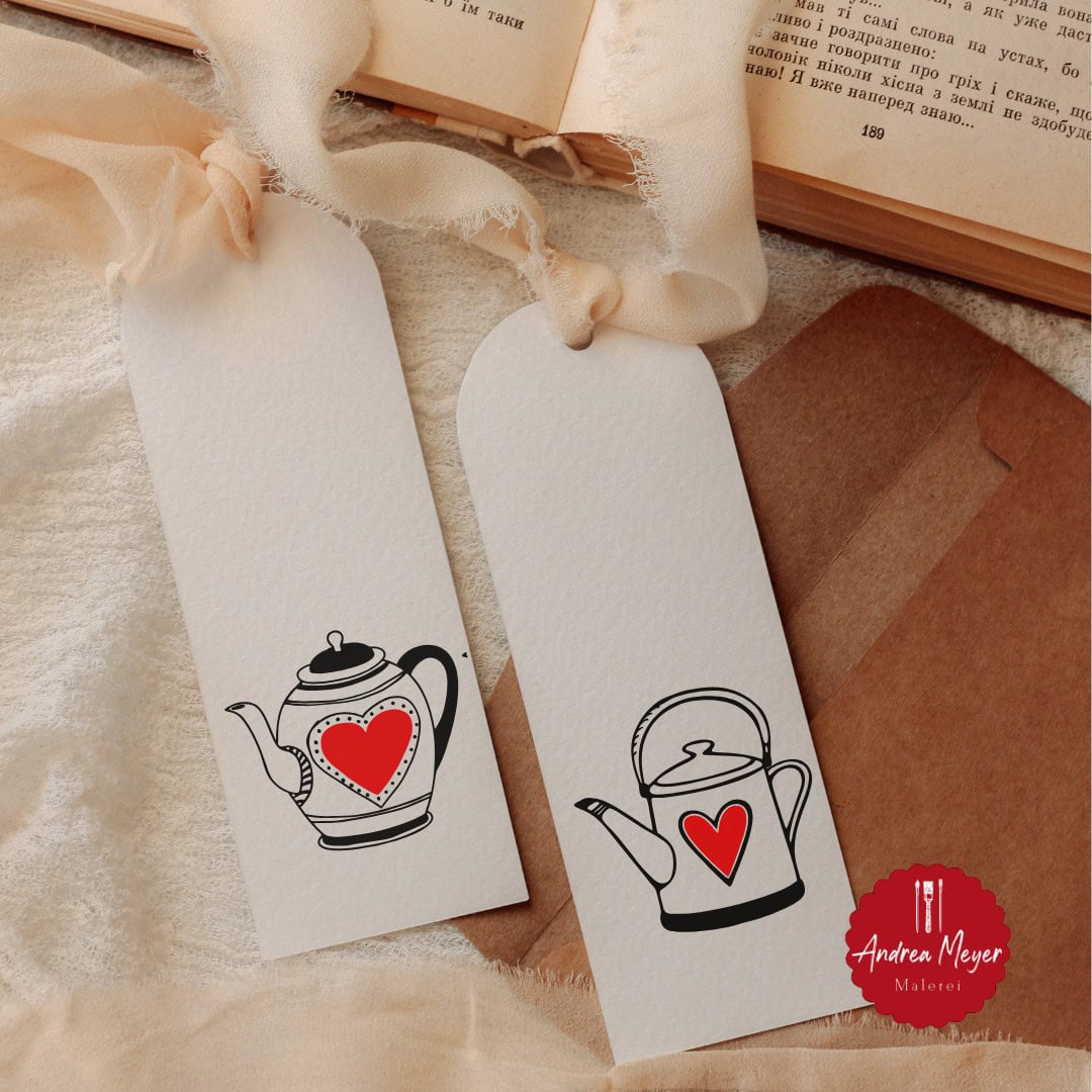 Kaffee oder Tee? Egal, Haupsache selbstgemacht! 15 Blumen, handgemalte Tassen mit Herz, Weihnachtsdeko, Andrea Meyer Malerei, personalisierte Geschenkideen.