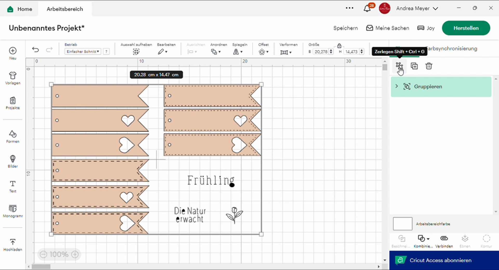 DIY-Frühlingsanhänger plotten – mit kostenloser Plotterdatei! 2 Anhänger zum Plotten - Erstelle Lable für keine Blumentöpfe mit deinem Plotter. Schreibe mit Single Line SVG Dateien und plotte die Lable anschließend aus. ;it Cricut oder Silhouette Plottern.