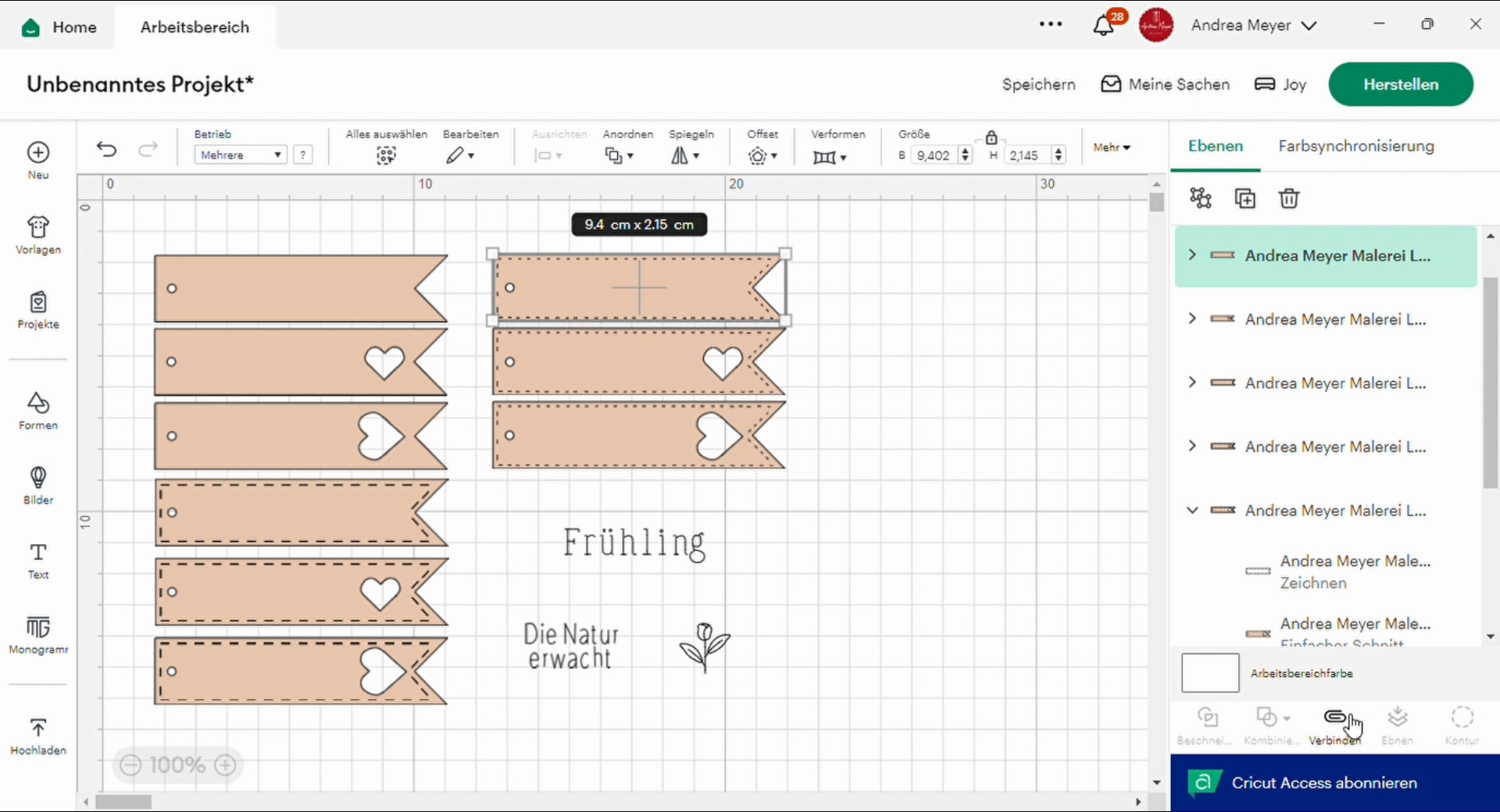 DIY-Frühlingsanhänger plotten – mit kostenloser Plotterdatei! 4 Anhänger zum Plotten - Erstelle Lable für keine Blumentöpfe mit deinem Plotter. Schreibe mit Single Line SVG Dateien und plotte die Lable anschließend aus. ;it Cricut oder Silhouette Plottern.