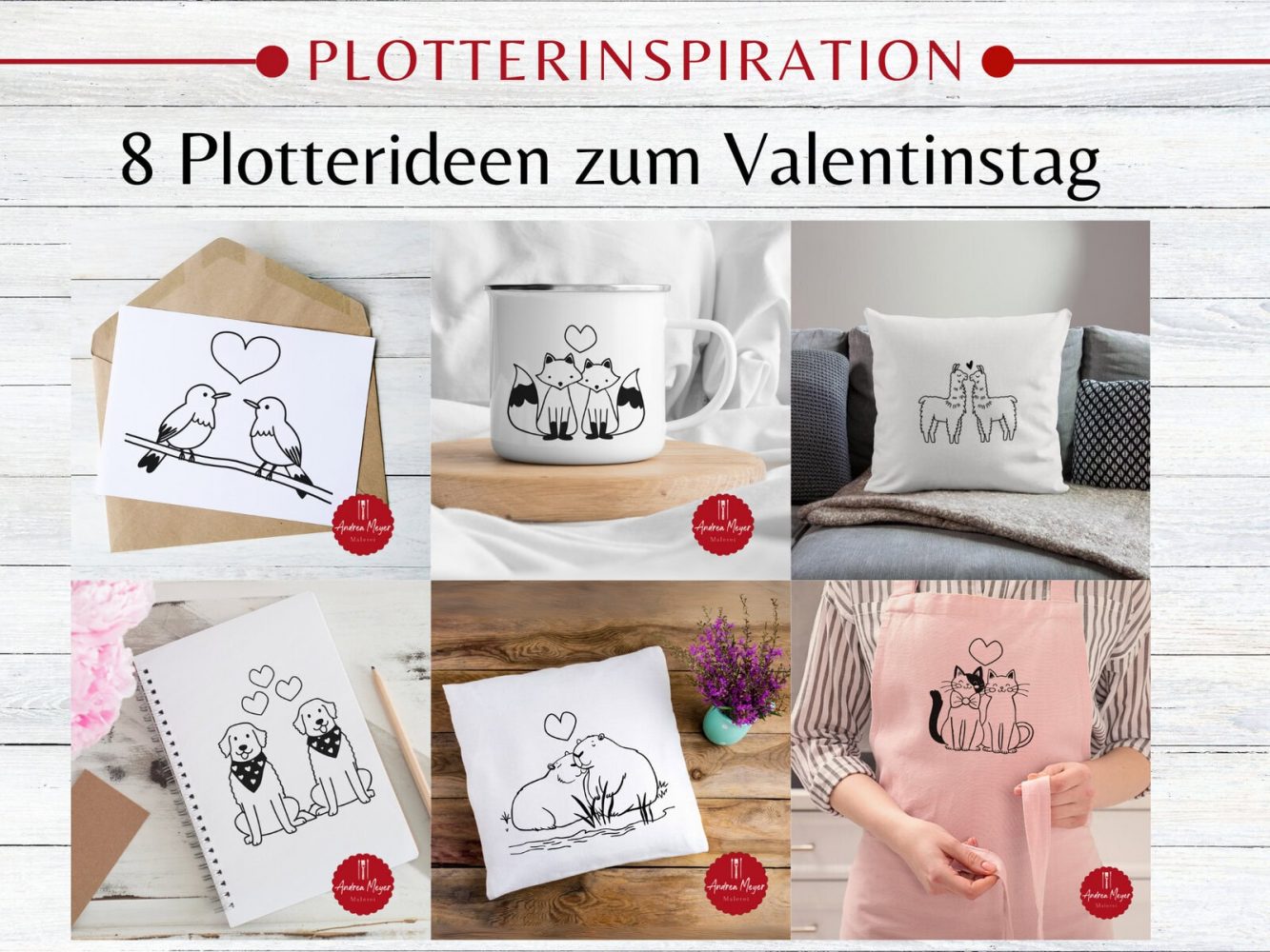 Valentinstag zum Selbermachen: Kreative Plotterideen mit tierischen Motiven