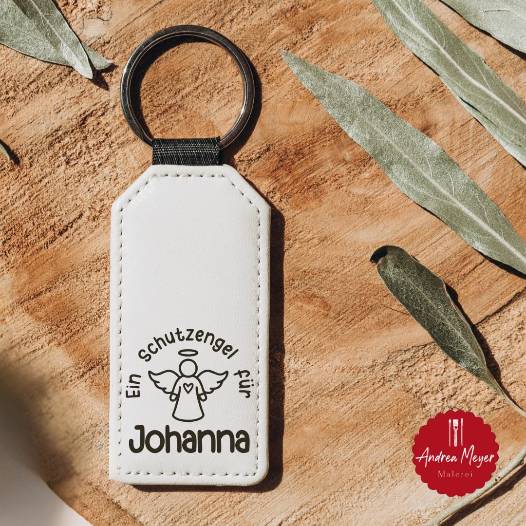 10 personalisierte Geschenke zur Einschulung – zum Plotten! 6 Schlüsselanhänger oder Anhänger für die Schultasche mit Schutzengel und dem Namen des Schulkindes - Plotter Inspiration - personalisierte Geschenke zur Einschulung -mir deinem Plotter von Cricut oder Silhouette geplottet.