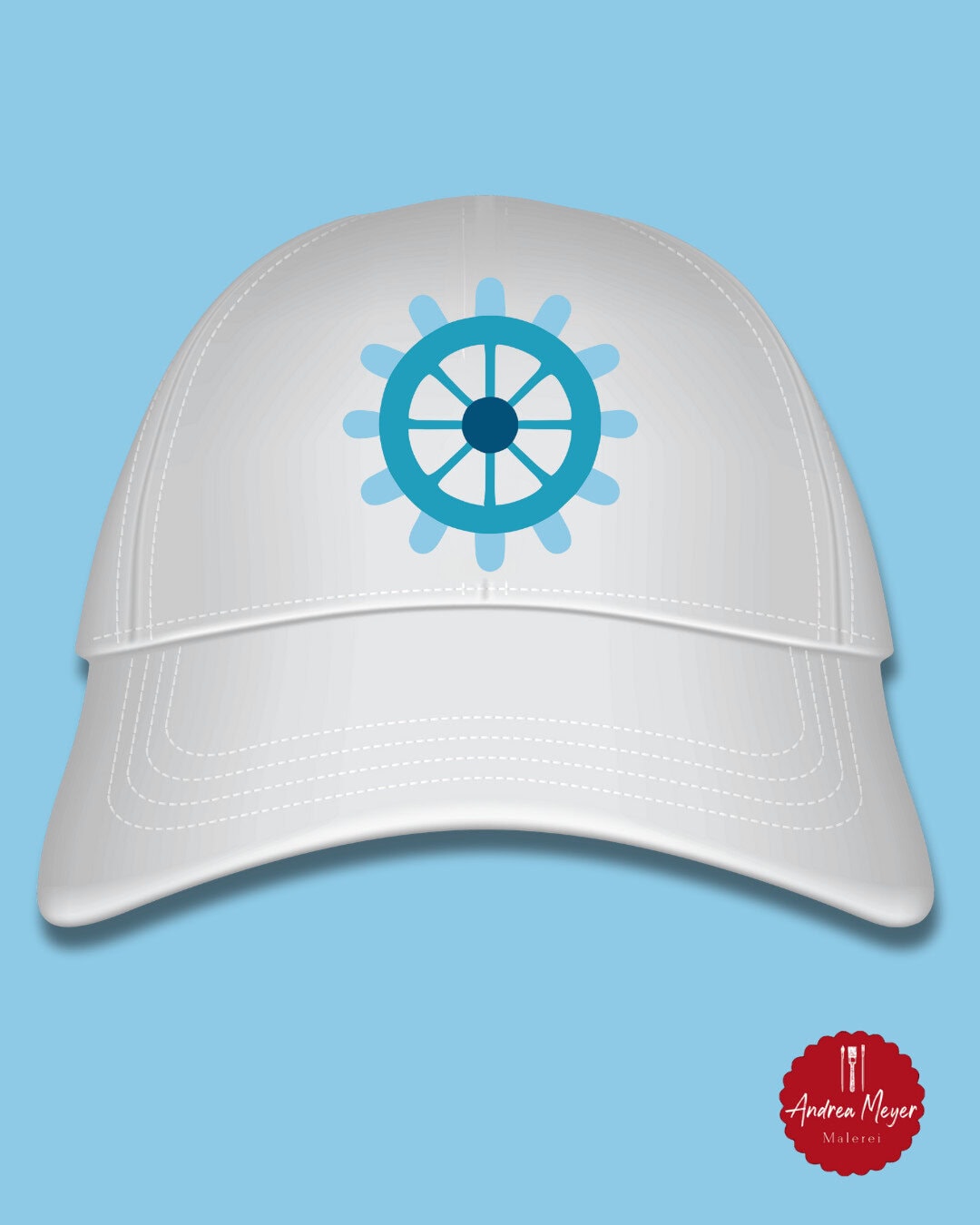 Freebie Urlaub 2 Baseball Cap mit Steuerrad - kostenlose Plotterdatei - Reiseaccessoires für Kinder plotten- mikt deinem Plotter von Cricut oder Silhouette - SVG Dateien