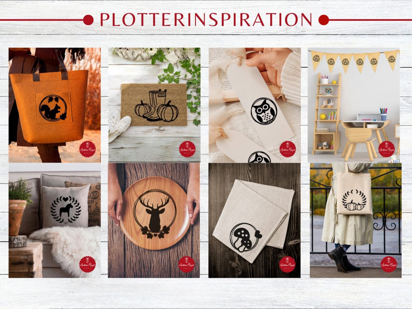 Herbstliche Plotterliebe – 8 Motive, unendlich viele Möglichkeiten