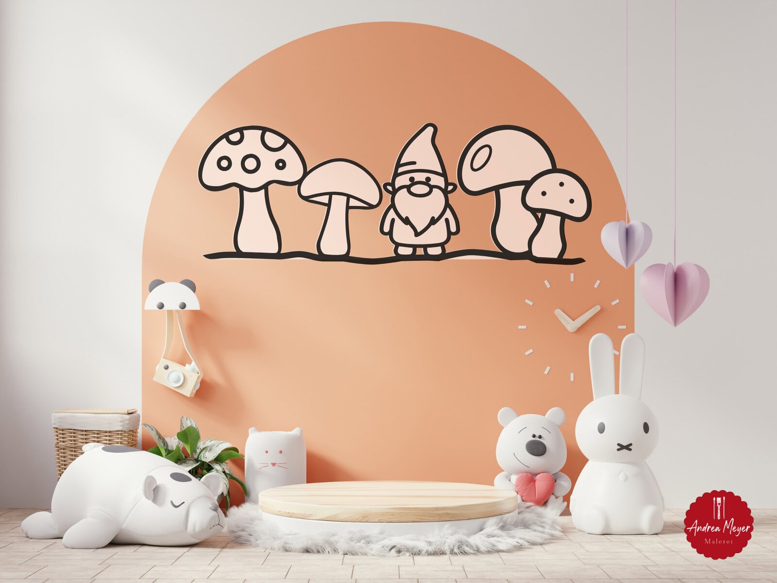 10 kreative DIY-Projekte mit nur einer Plotterdatei 12 Kreative Wachstafel mit Waldmensch und Pilzmotiven in Kinderzimmerdekor.