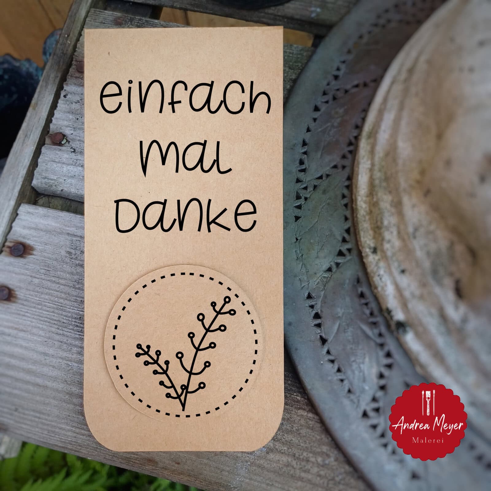 Flaschenanhänger mit dem Plotter selber machen – einfach & individuell! 22 DIY Flaschenanhänger 'Einfach mal Danke' mit gezeichnetem Zweig - SVG Single Line Plotterdatei zum gravieren, schreiben und folieren mit dem Plotter von Cricut oder Silhouette