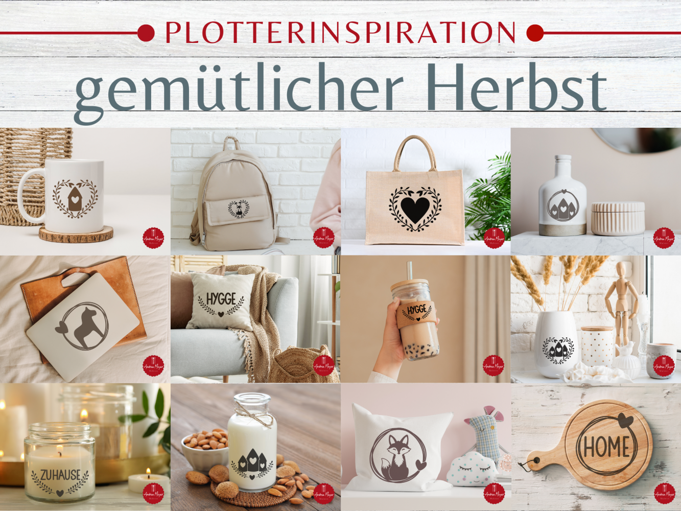 Gemütlicher Herbst – 20 DIY-Ideen zum Nachplotten