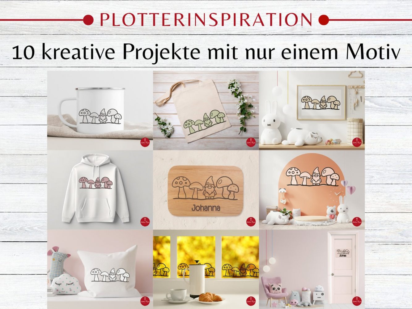 10 kreative DIY-Projekte mit nur einer Plotterdatei