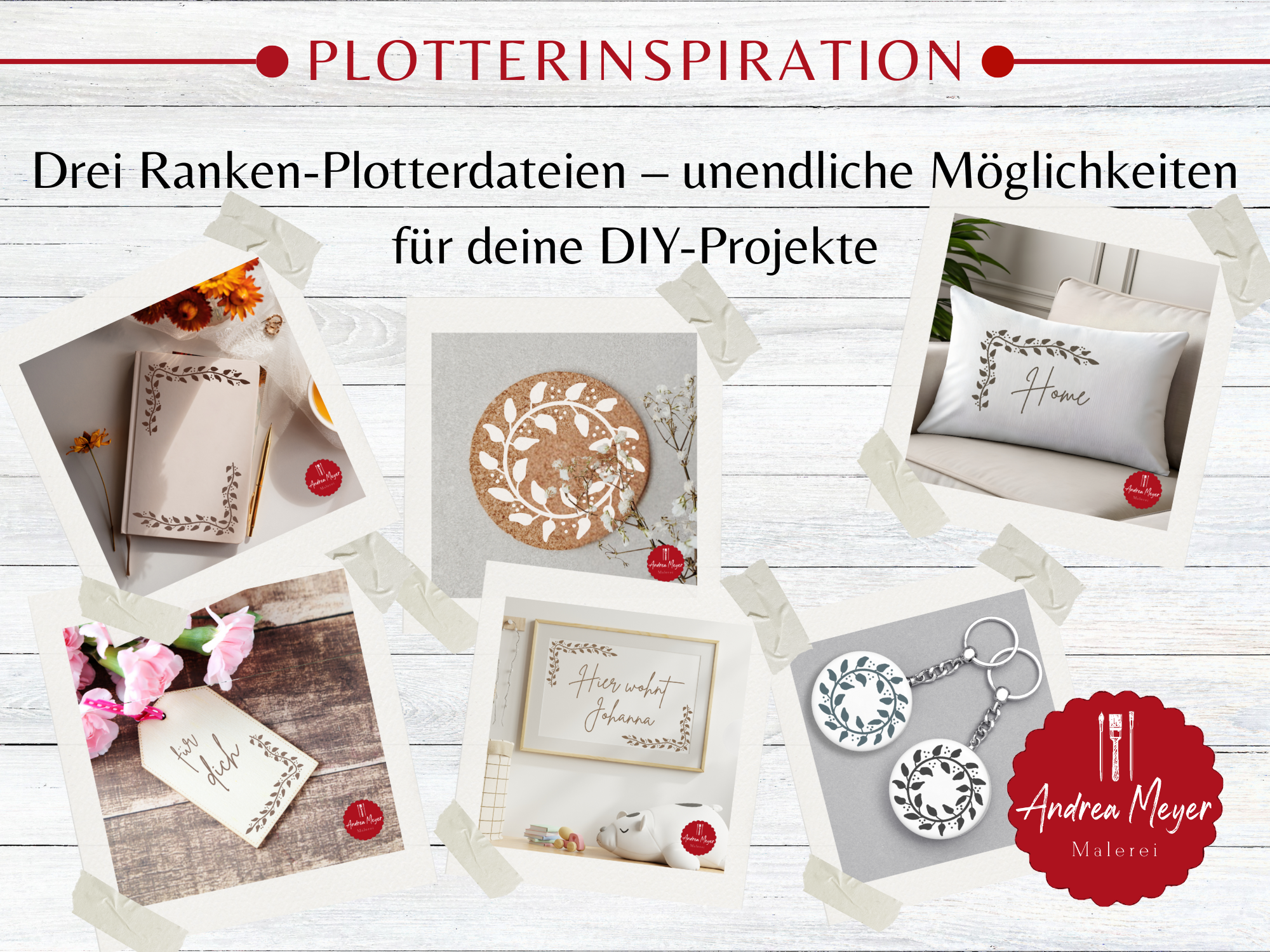 Drei Ranken-Plotterdateien – unendliche Möglichkeiten für deine DIY-Projekte 3 Du liebst es, deinen Plotter kreativ einzusetzen? Dann wirst du dieses neue Set mit drei floralen Ranken-Plotterdateien lieben! 🌿 Du bekommst die Motive als SVG und PNG, perfekt für Cricut, Silhouette und Brother.
