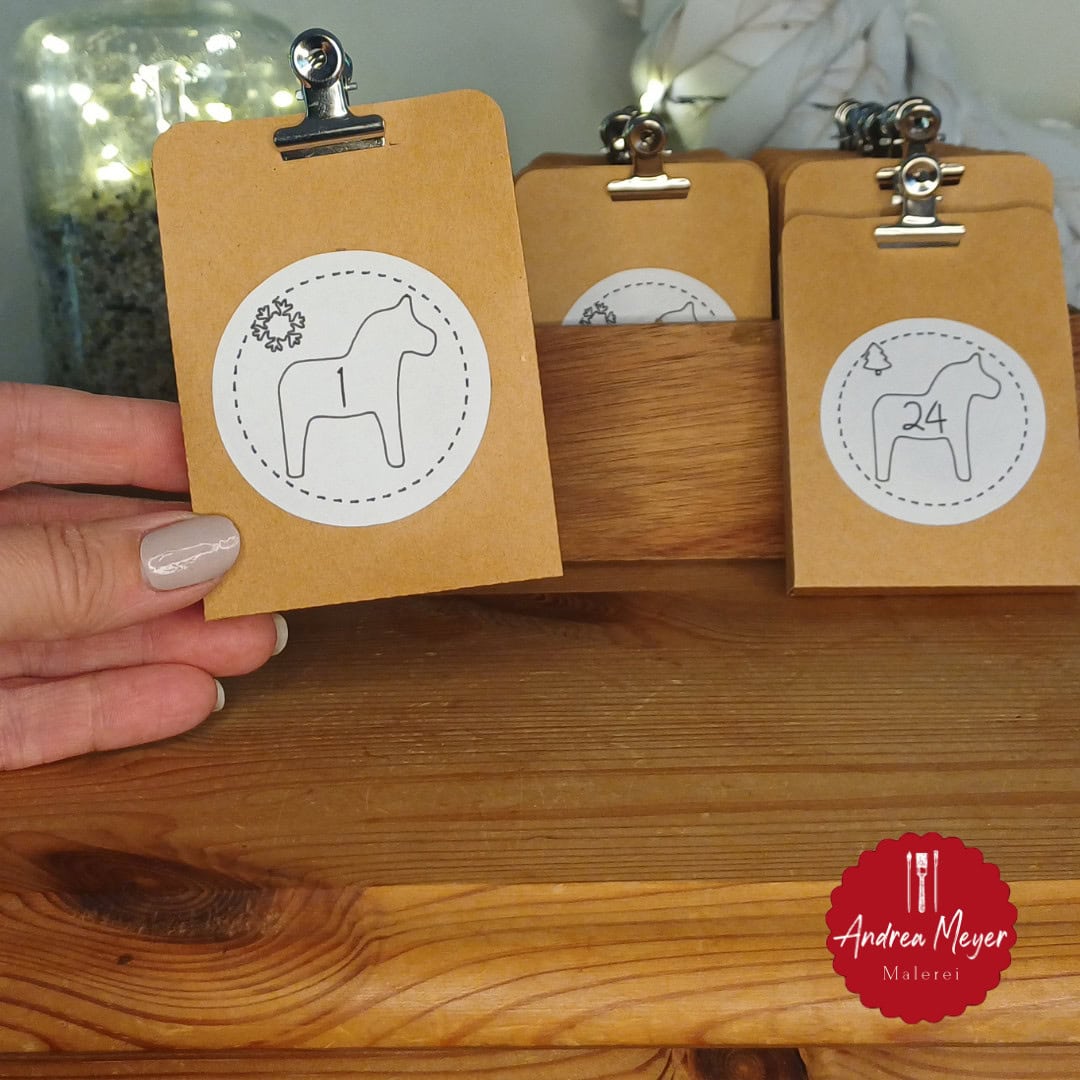 DIY Adventskalender mit Cricut – Meine Schritt-für-Schritt-Anleitung 13 Plotterdatei Adventskalender mit Dadal Pferd