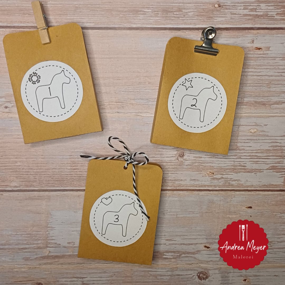 DIY Adventskalender mit Cricut – Meine Schritt-für-Schritt-Anleitung 12 Plotterdatei Adventskalender mit Dadal Pferd