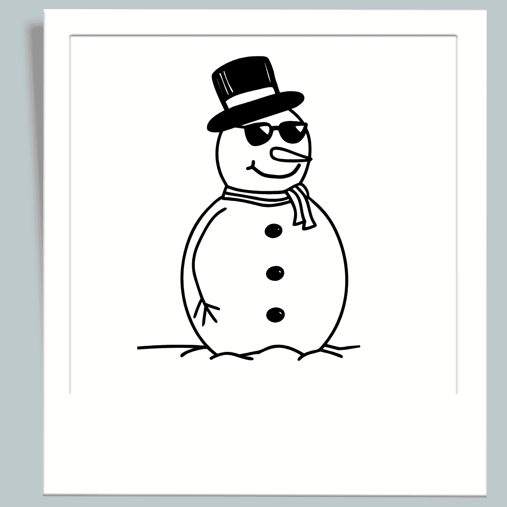 Kreativ Post 11.25 6 Newsletter Kreativpost Plotter Inspiration und Kostenlose Plotterdateien Schneemann mit Sonnenbrille