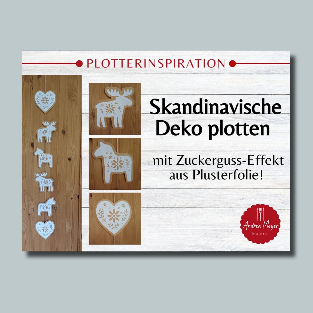 Skandinavische Deko mit Plusterfolie