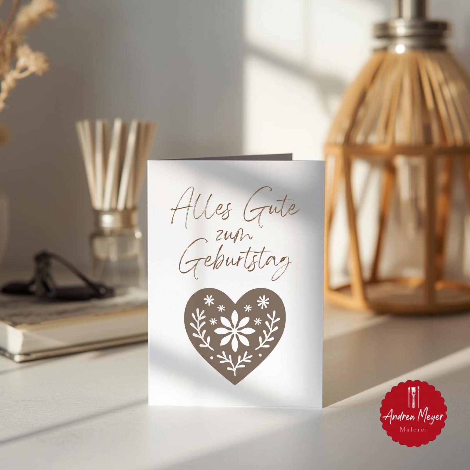 Skandinavische Plotterdateien Dala Pferd, Elch & Herz – nordische Dekoideen zum Selbermachen 22 Grußkarte mit Herzmotiv – skandinavische Plotterdatei für Handmade Grüße