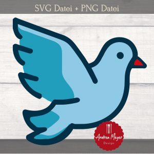 SVG + PNG Datei Taube Plotterdatei – Plotter File