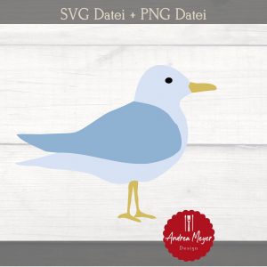 SVG + PNG Datei Möwe Plotterdatei – Plotter File