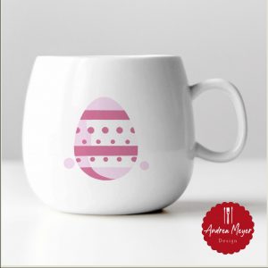 SVG + PNG Datei rosa Osterei Plotterdatei – Plotter File