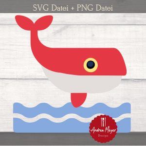 SVG + PNG Datei Wal Plotterdatei – Plotter File