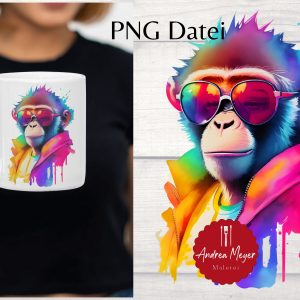 PNG Datei Affe Sublimation Sublimationsdesign