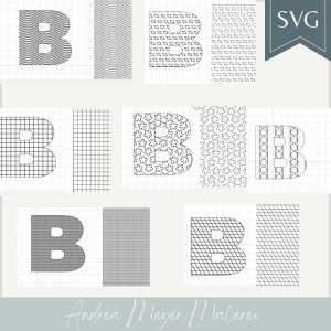 SVG Füllmuster Plotterdatei – Muster zum Gravieren & Zeichnen mit Cricut, Silhouette – Schraffuren, Plotten mit Stift – Fülldatei