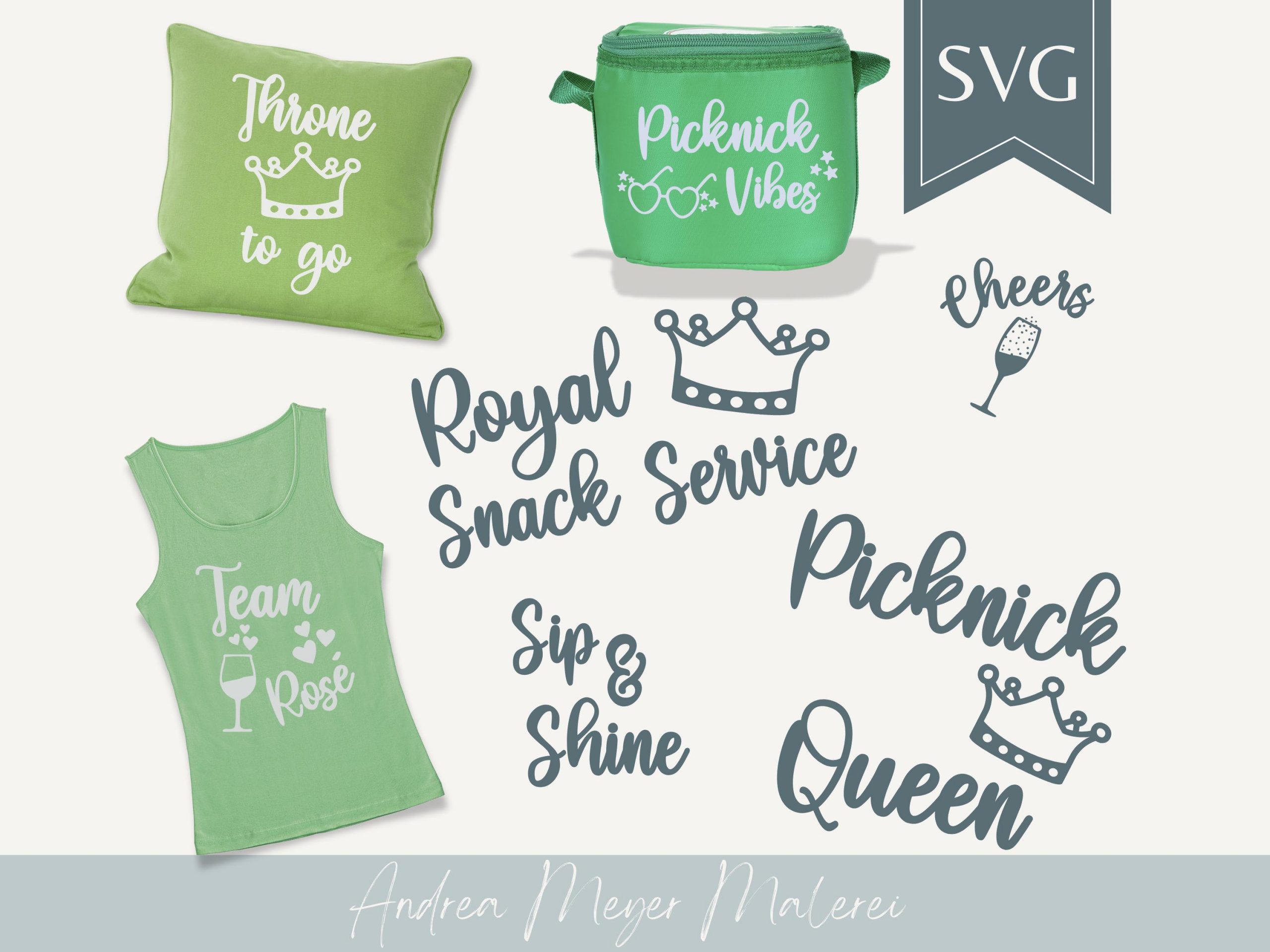 Plotterdatei Picknick Set – 8 sommerliche SVG Sprüche für Cricut & Silhouette – DIY Taschen, Becher + Accessoires beplotten 1 Stoffapplikationen mit Spruchdesigns, personalisierte Textilien, handgefertigte Textildesigns, kreative Stoffkunst, individuelle Textilien, Textilkunst, Geschenkideen aus Stoff, Designerstoffapplikationen, modische Textilkreationen, kreative Stoffgestaltung.